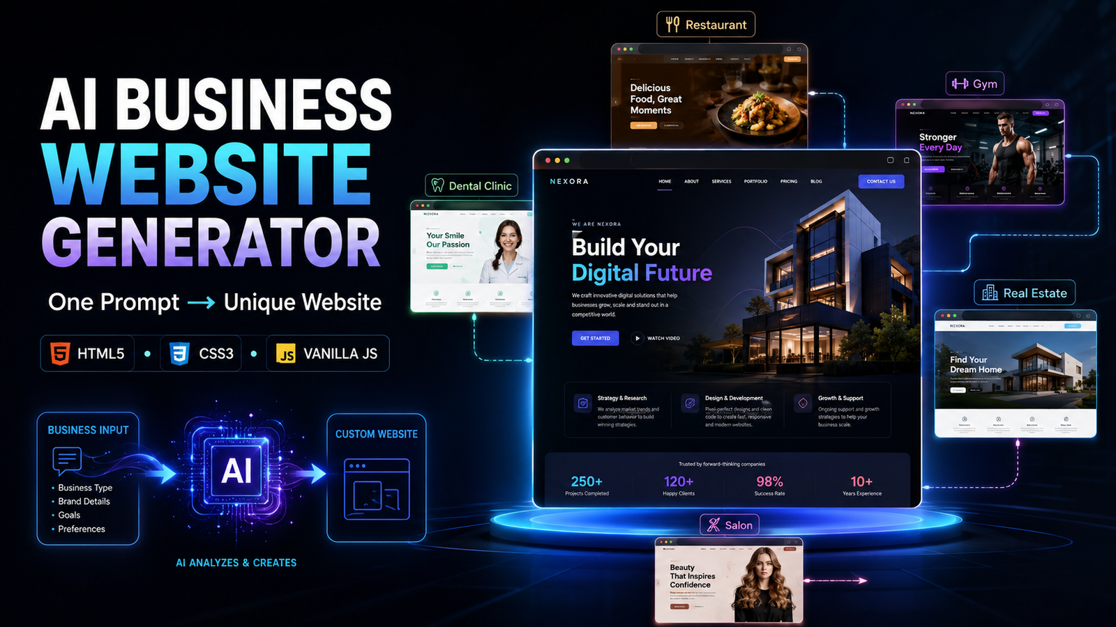 AI Business Website Creator Prompt