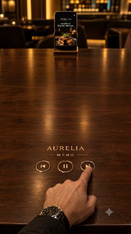 Luxury Restaurant Menu Video Prompt
