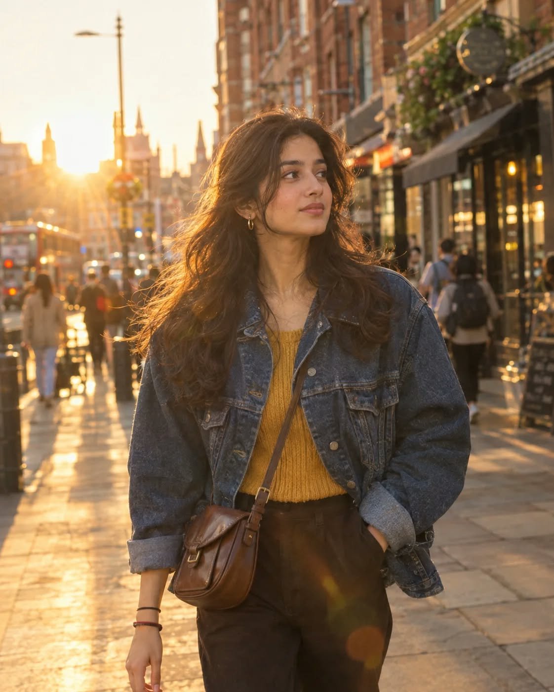 Golden Hour Indian Woman AI Photo Prompt