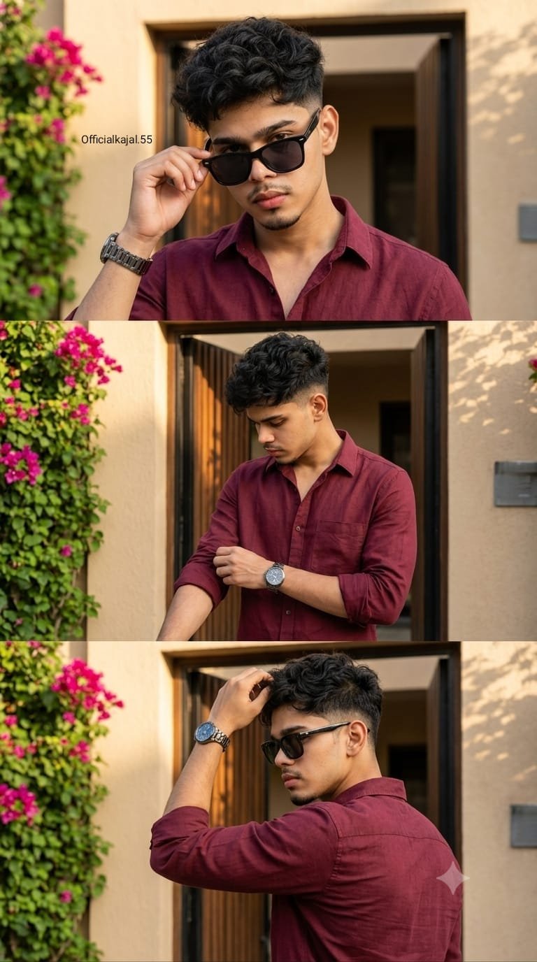 South Asian Man Collage Portrait AI Prompts