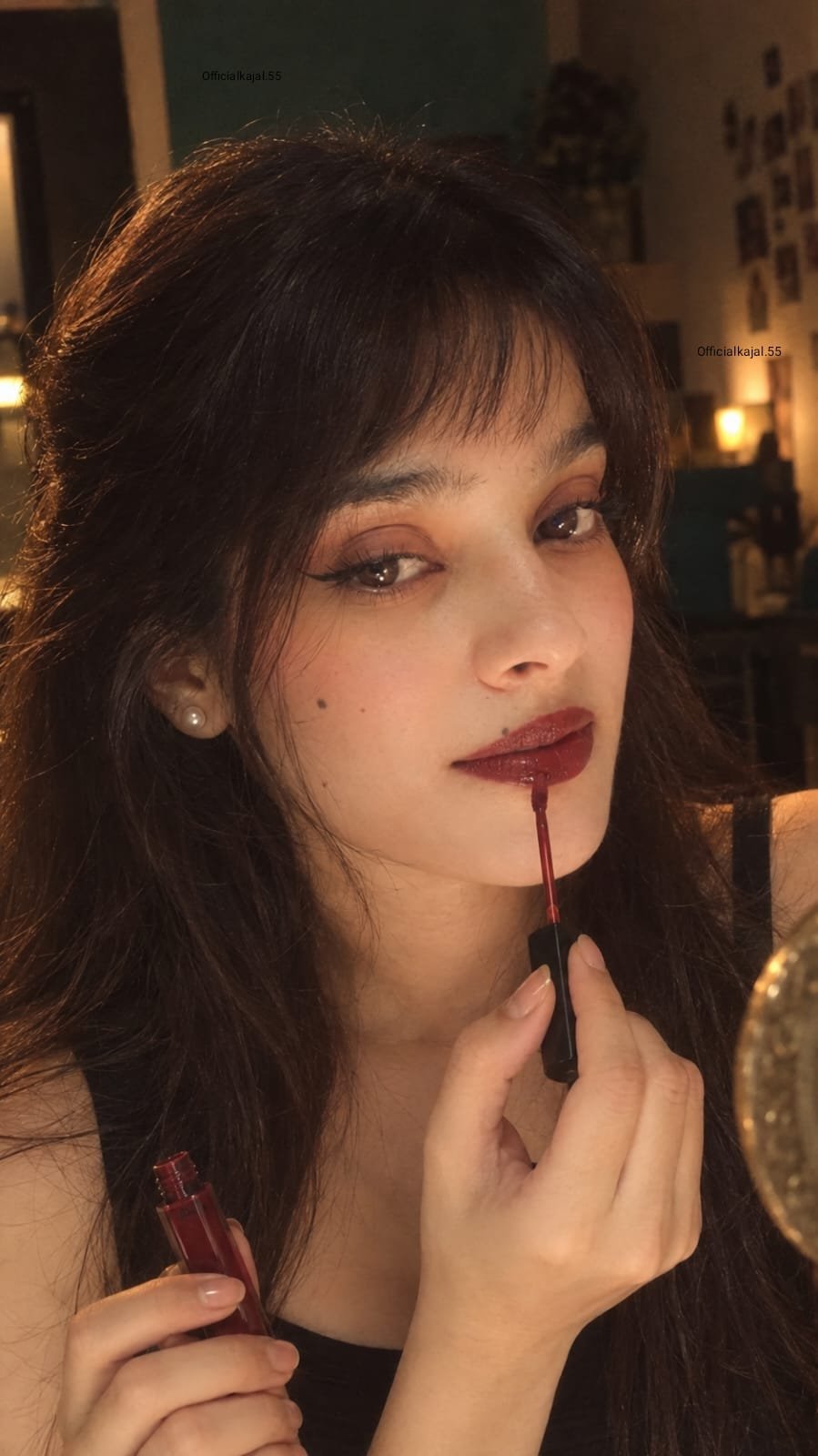 Glamorous Lipstick Portrait AI Image Prompt
