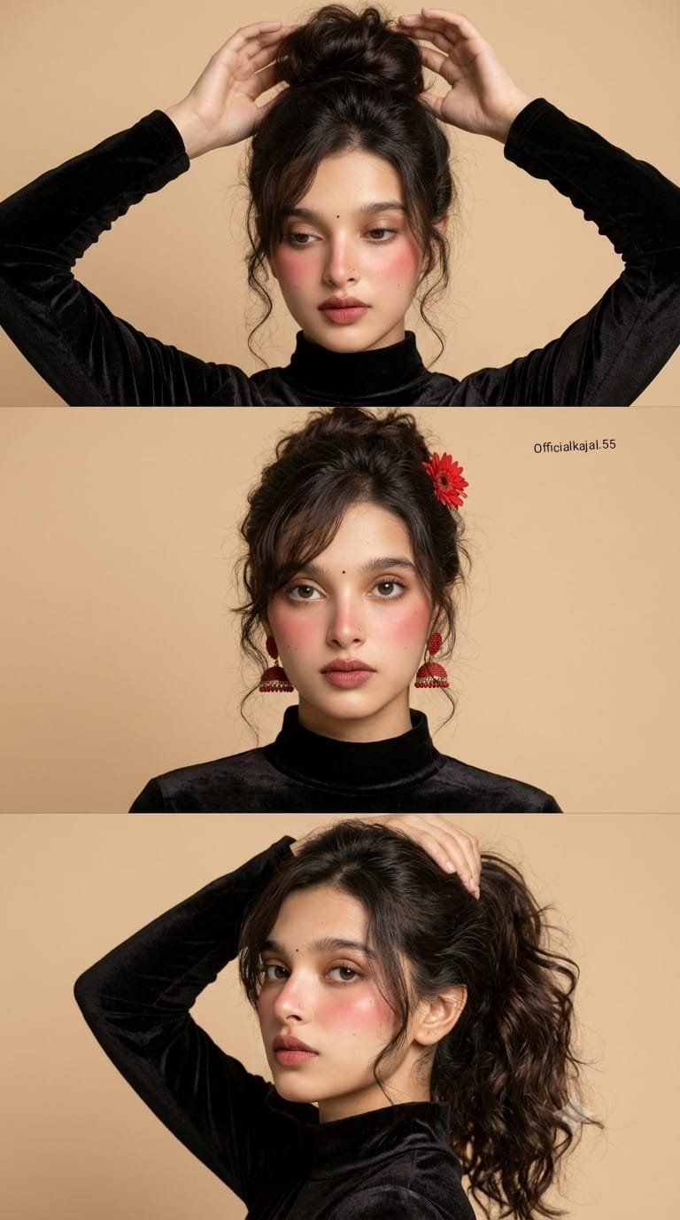 Elegant Beauty Collage AI Image Prompt