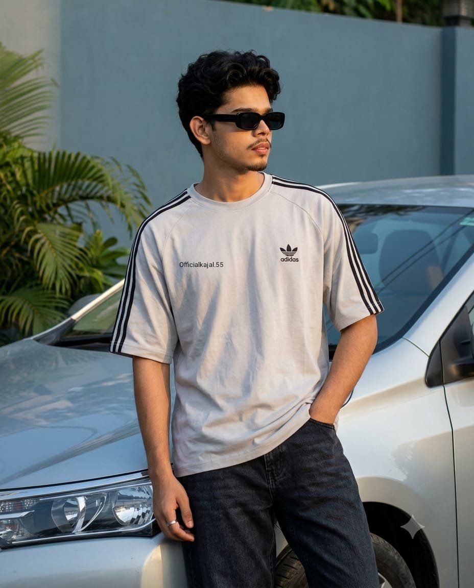 Stylish Young Man Leaning Casua Image Prompts