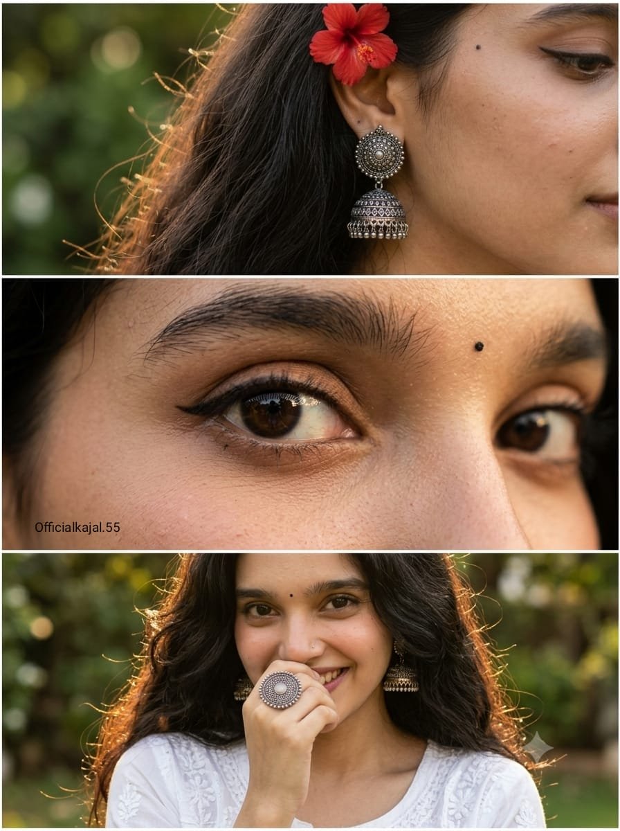 Golden Hour Eyes Portrait Collag Photo Prompt