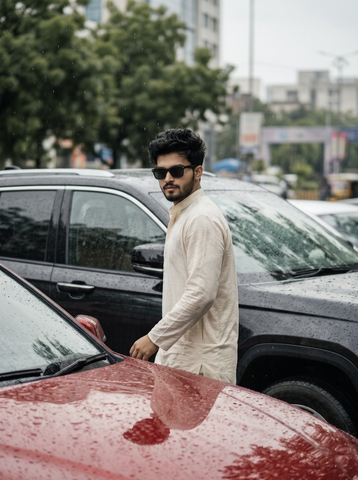 Cinematic Street Portrait AI Image Prompt
