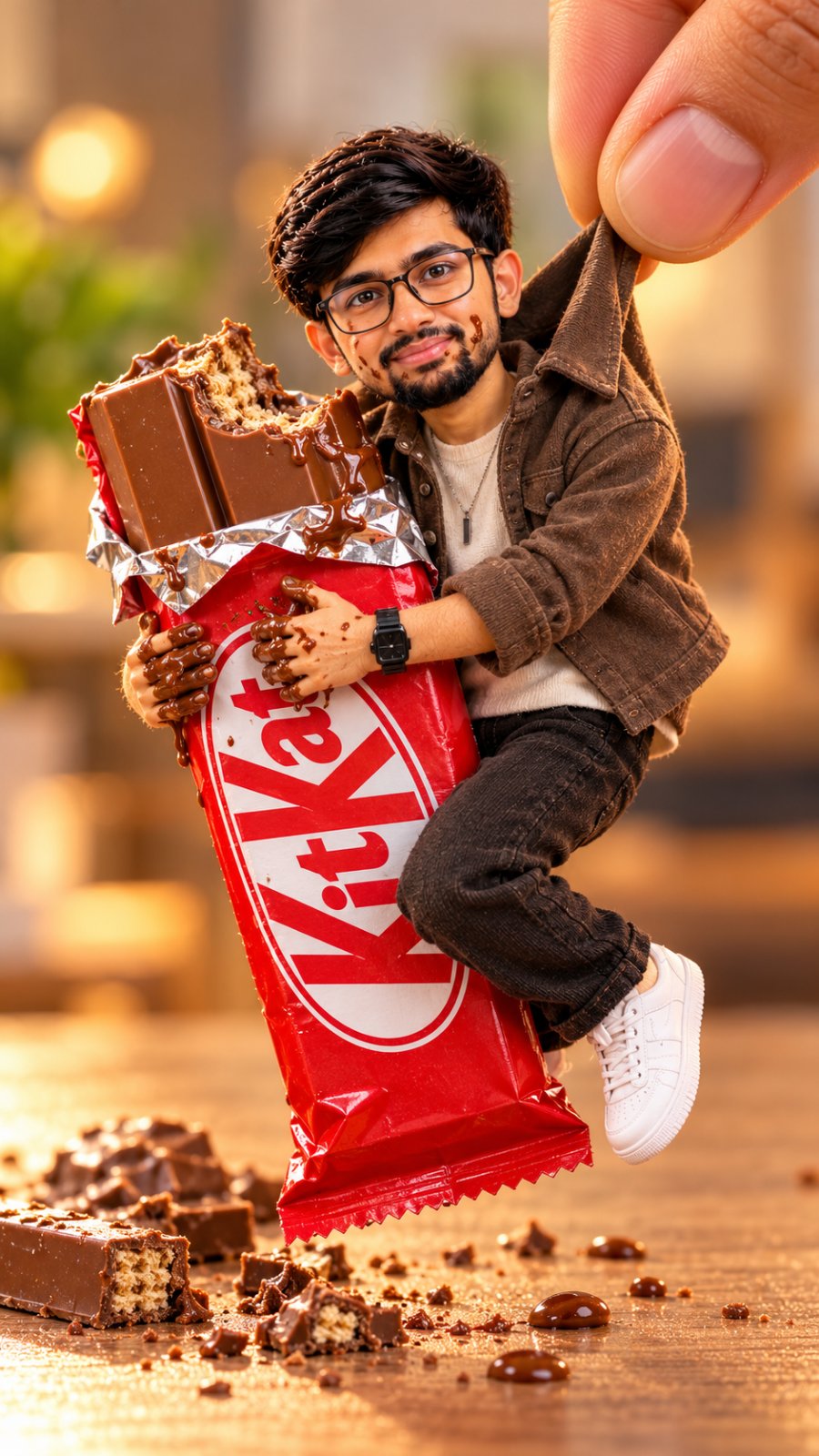 Handmade Doll with KitKat AI Image Prompt