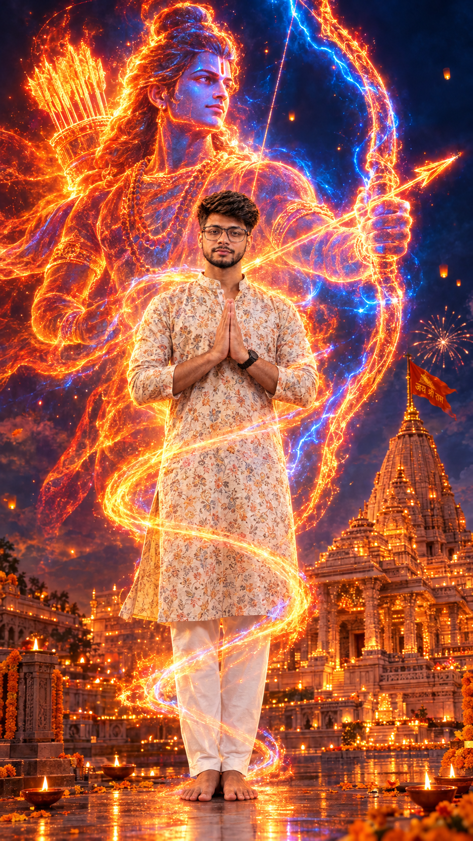 Diwali Hero Portrait 8K AI Image Prompt