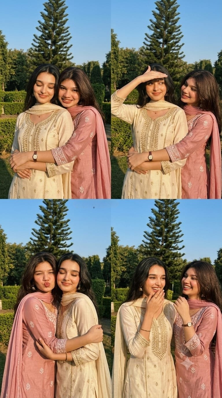 Ultra Best Friends Collage AI Image Prompt