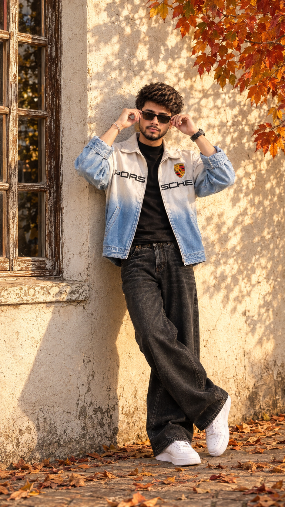 Porsche Denim Streetwear AI Image Prompt