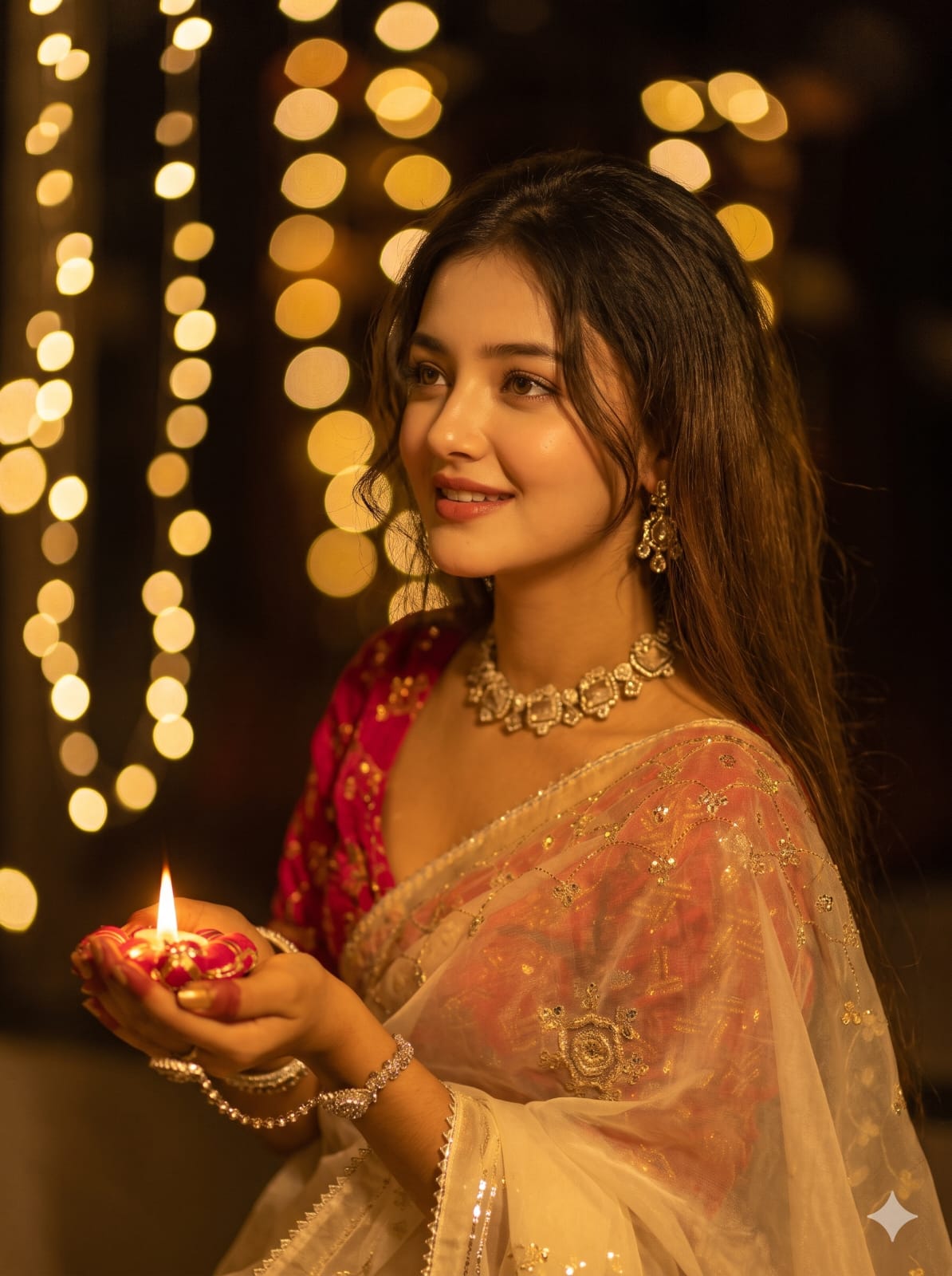 Diwali Festive Portrait AI Image Prompt