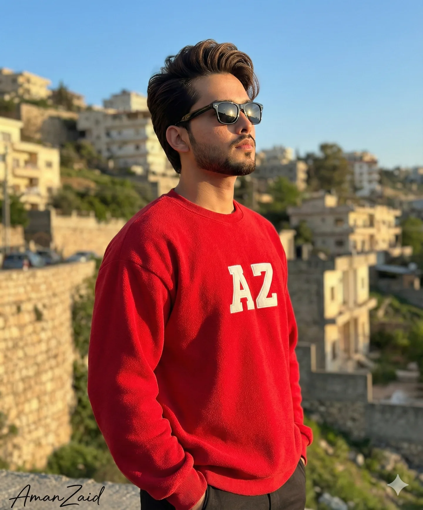 Golden Hour Handsome Man AI Image Prompt