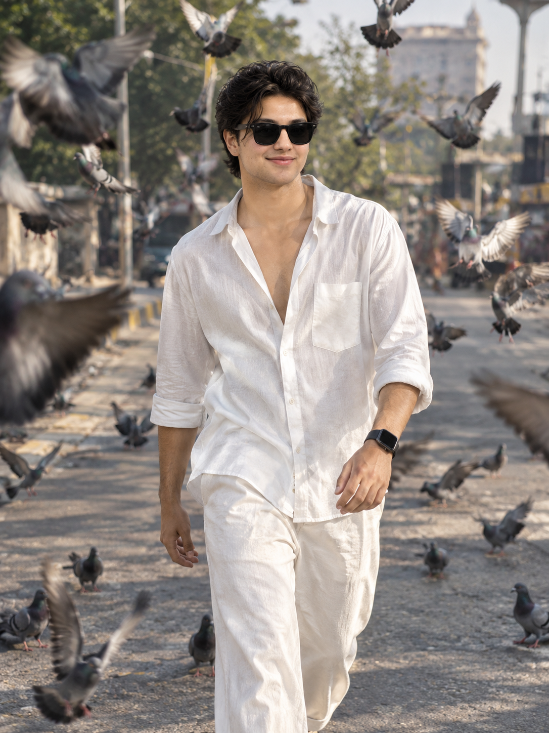 Young Man 8K Street Portrait AI Prompt