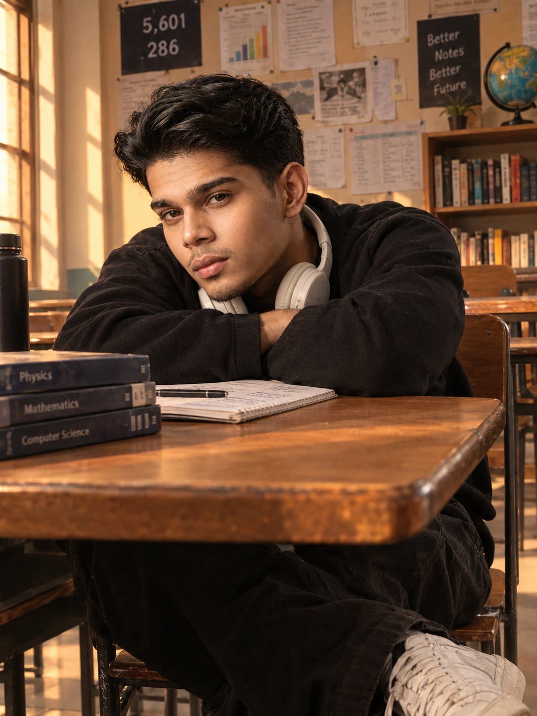 Study Break Vibe Cinematic Portr Image Prompt