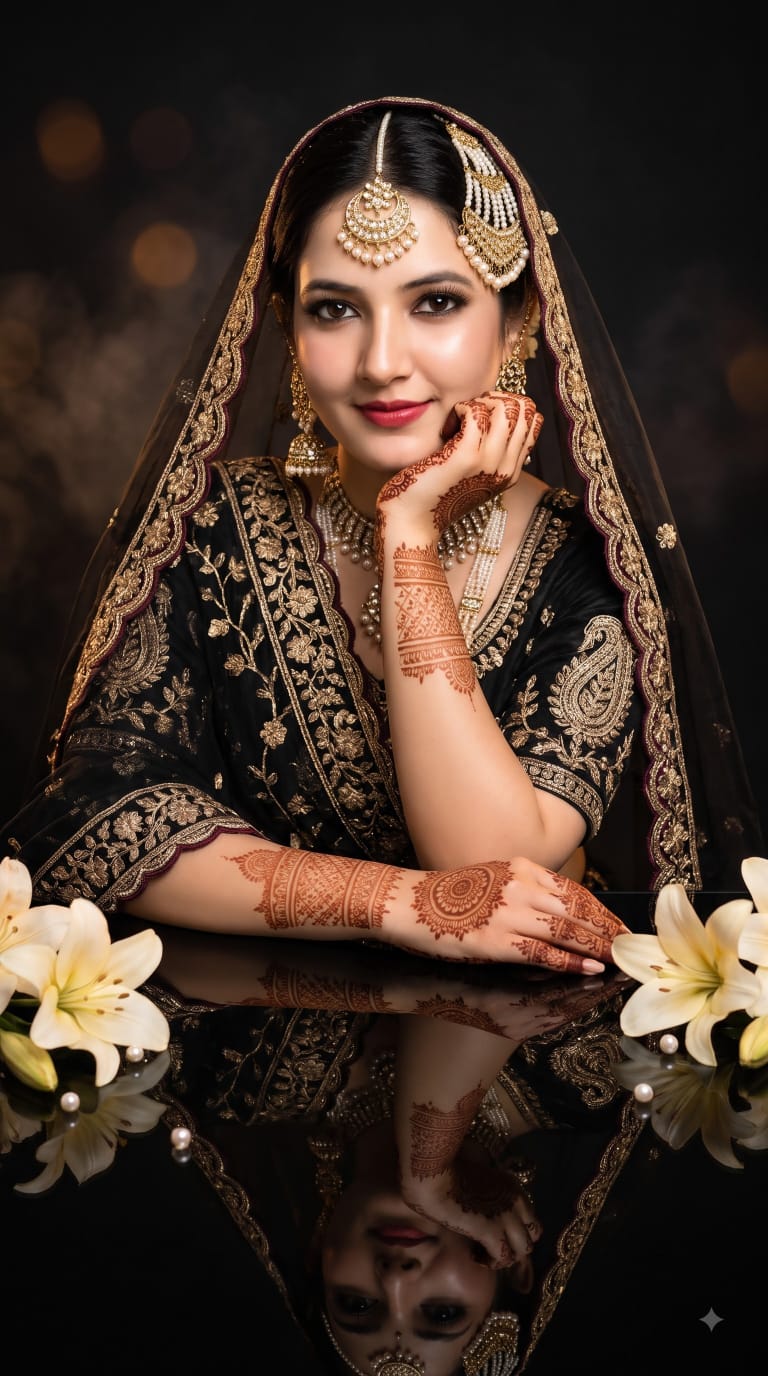 Midnight Royal Indian Bridal Photo Prompt
