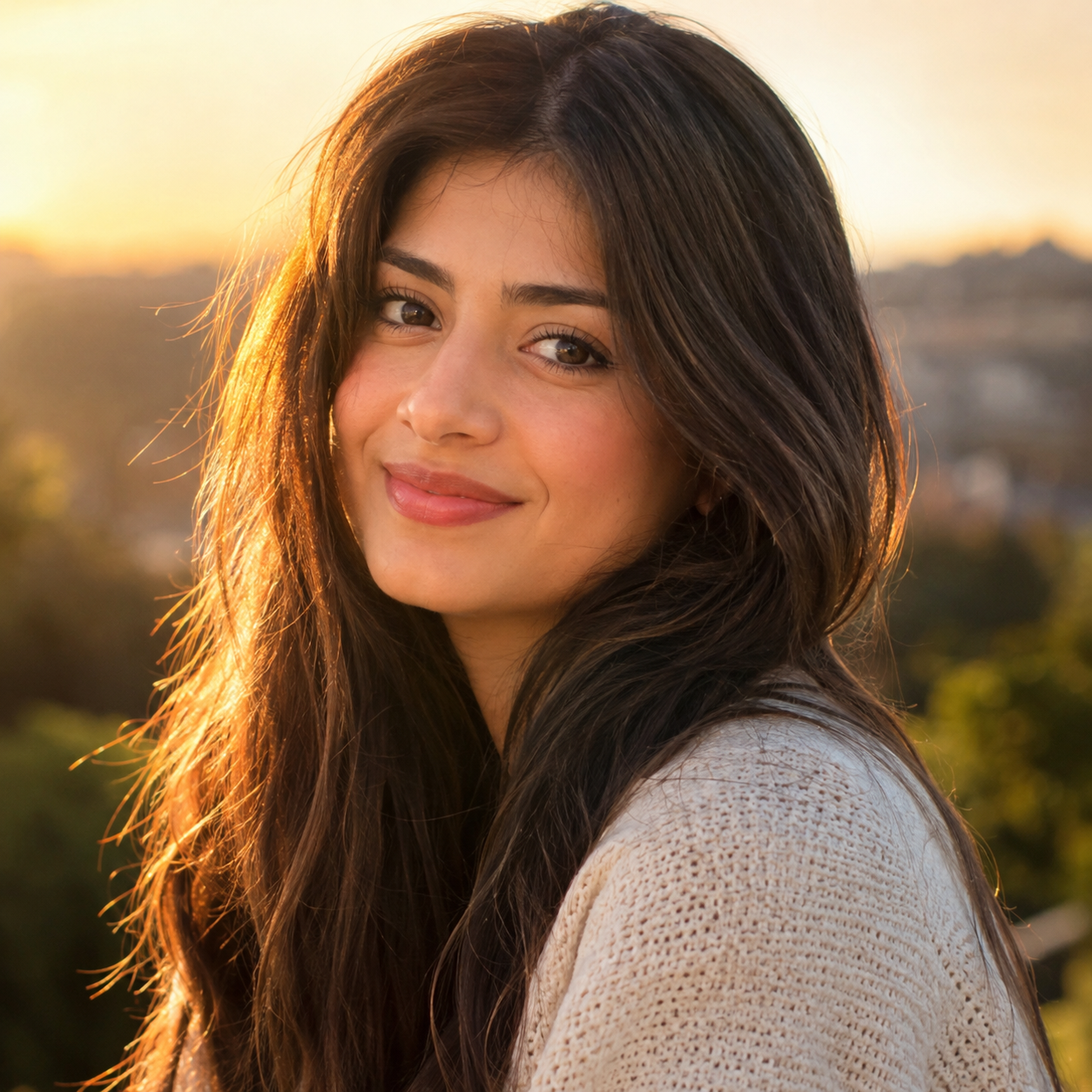 Golden Hour Portrait Premium Image Prompt