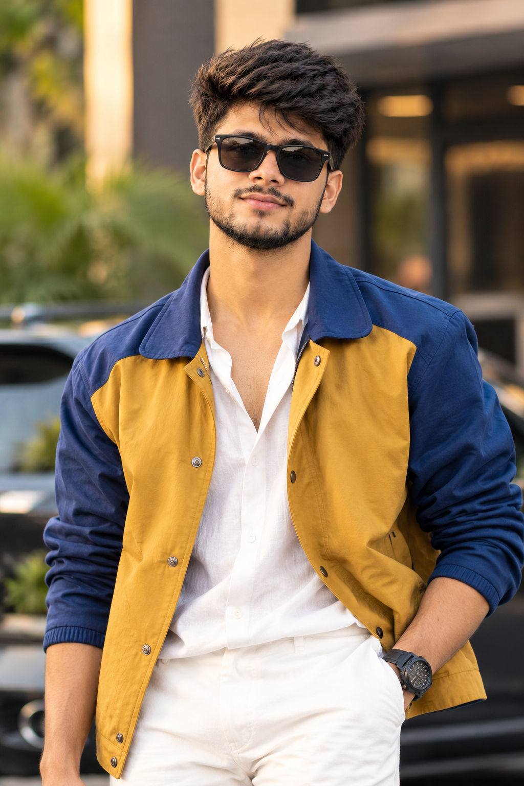 Handsome Man Fashion Portrait Image Prompt